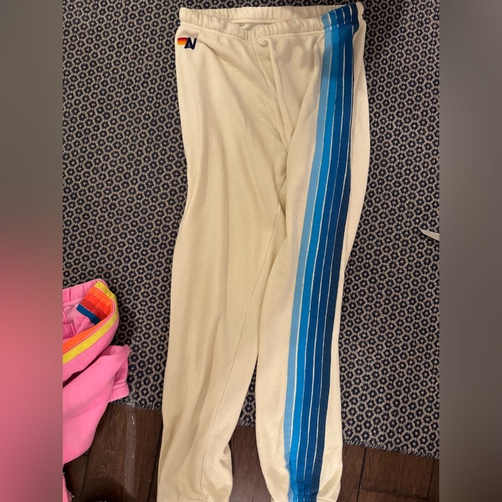 Aviator nation 5 stripe sweatpants size small medium